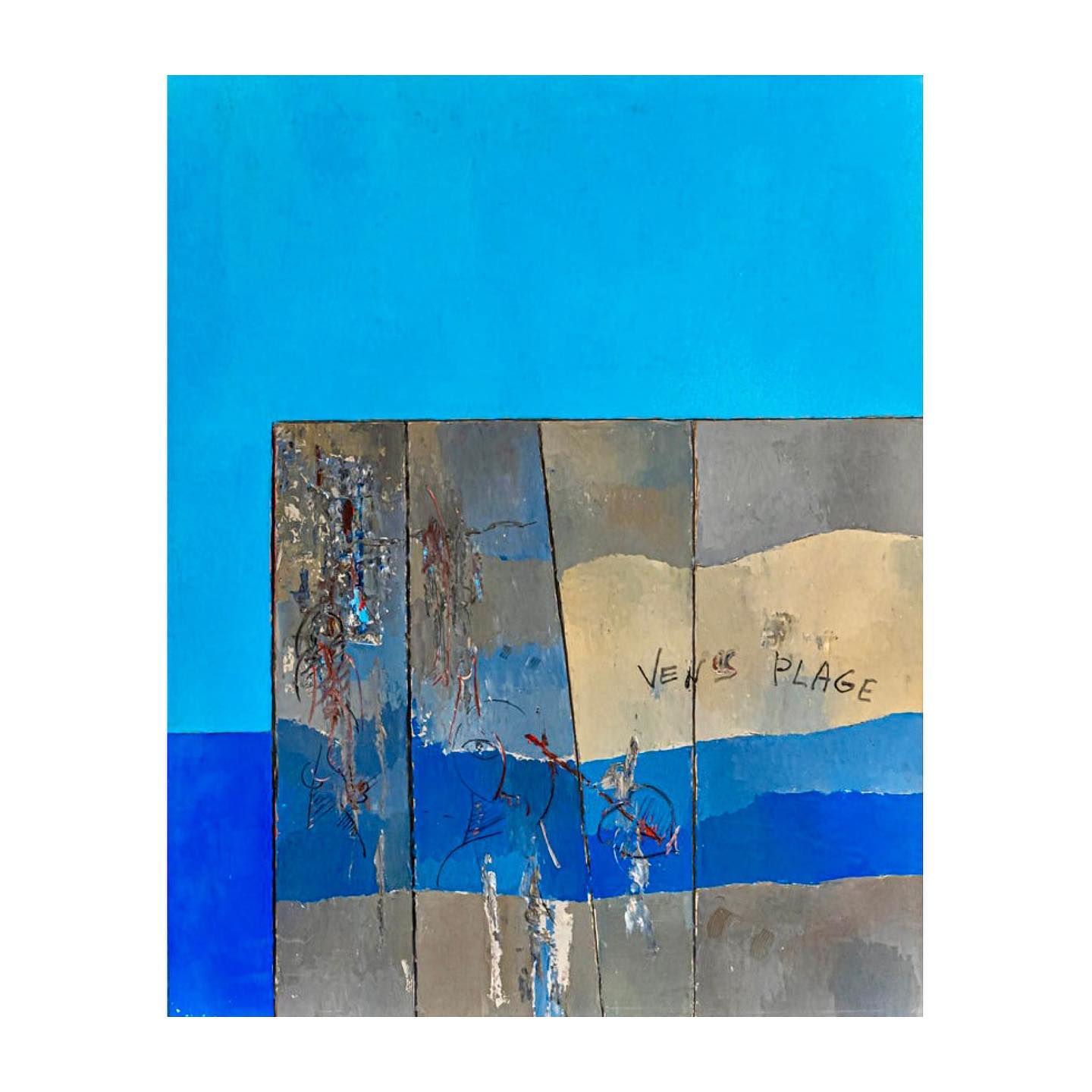 Visit GFA collections from anywhere in the world
« Vénus Plage »
— by Jean Sanglar
Mixed media - 1983
100 x 80 cm
Contact in bio for more information / Price upon request
Born in the South of France in 1926, Sanglar found in his creative approach the freedom to express all the eccentric and resourceful side of his inner world.
His collective exhibition with Picasso sharing the theme of « Variations » in 1968 was a resounding success.
Today his work comes to light and we discover a real talent, a phantasmagorical universe, revealing a world he created freely, a manifestation of a truly passionate artistic existence.
-
-
#creation #artoftheday #painting #picasso #exhibition #mixedmedia #jeansanglar #frenchartist #art #contemporaryart #gallery #artwork #bluechiprepresentation #plage #beach #abstractart #miamibeach #wynwood #artmiami #artparis #artbasel #artcollector #artdealer #artadvisor @gauchetfineart @1stdibs